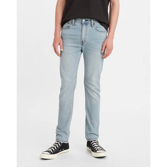 NWT Levi's Reznor Light Wash Stretch Blue Denim 510 Skinny Jeans Men's 27x30 - Picture 1 of 7